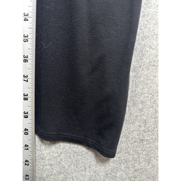 Eileen Fisher Dress Medium Stretch Womens Black Short Sleeve Capsule Minimal - Picture 6 of 8